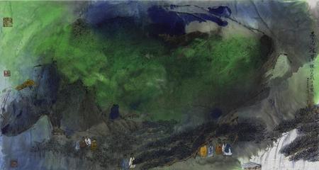 墨云彩池:侯北人画展